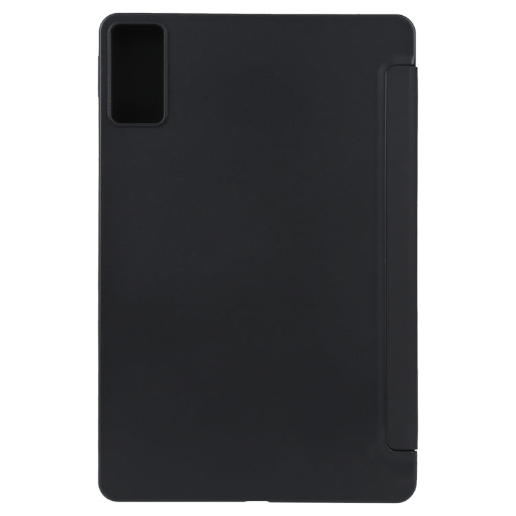 For Xiaomi Redmi Pad 10.61 2022 Three-fold Holder Flip Tablet Leather Case(Black) -  by PMC Jewellery | Online Shopping South Africa | PMC Jewellery