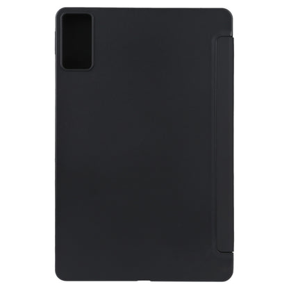 For Xiaomi Redmi Pad 10.61 2022 Three-fold Holder Flip Tablet Leather Case(Black) -  by PMC Jewellery | Online Shopping South Africa | PMC Jewellery