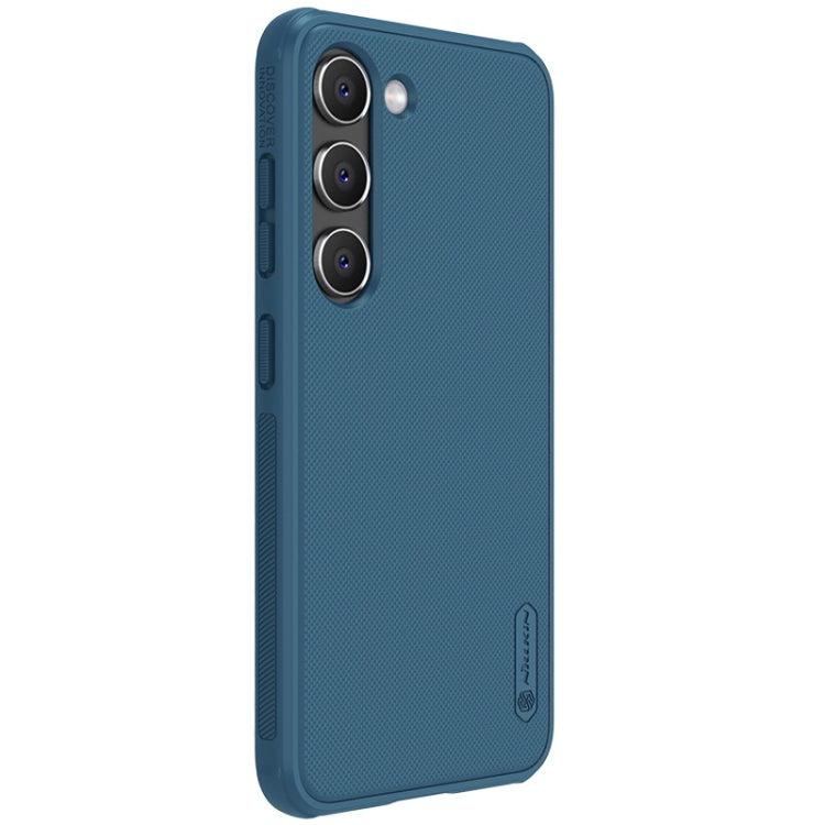 For Samsung Galaxy S23 5G NILLKIN Super Frosted Shield Pro PC + TPU Phone Case(Blue) - Galaxy S23 5G Cases by NILLKIN | Online Shopping South Africa | PMC Jewellery