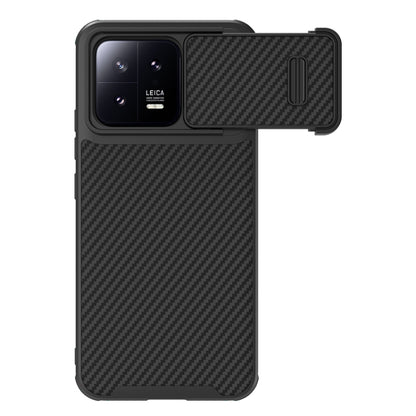 For Xiaomi 13 NILLKIN Synthetic Fiber Camshield Phone Case(Black) - 13 Cases by NILLKIN | Online Shopping South Africa | PMC Jewellery