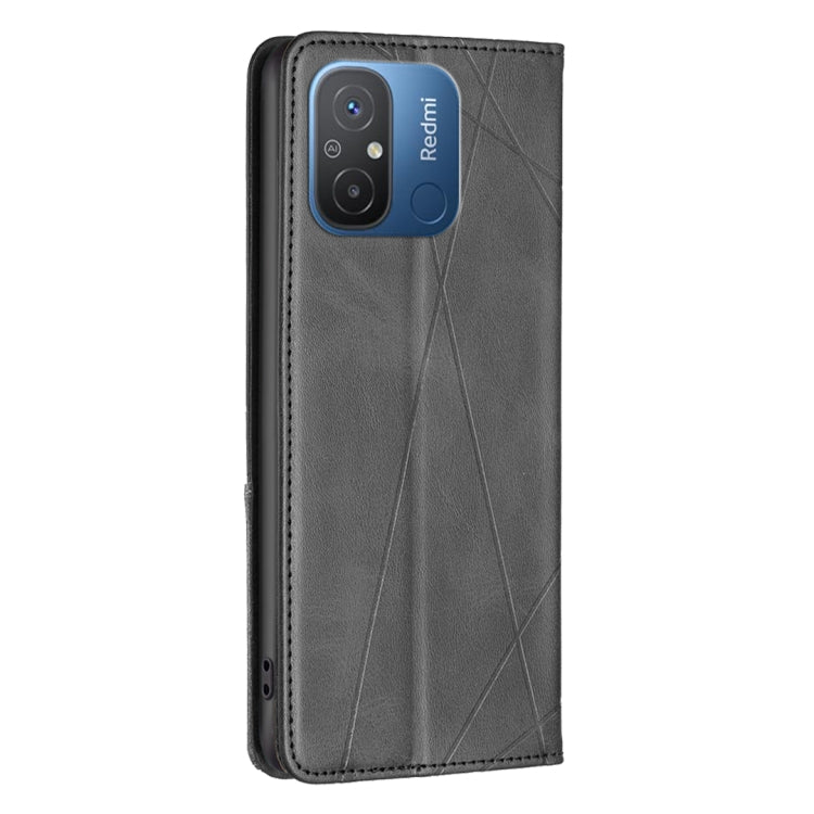 For Xiaomi Redmi 12C Prismatic Invisible Magnetic Leather Phone Case(Black) - free shipping - PMC TechLife - Order now!