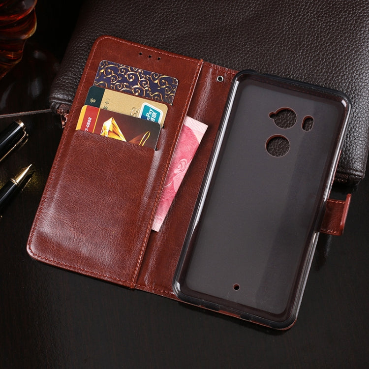 For HTC U11+ idewei Crazy Horse Texture Horizontal Flip Leather Case with Holder & Card Slots & Wallet(Black) - More Brand by idewei | Online Shopping South Africa | PMC TechLife | Buy Now Pay Later Mobicred