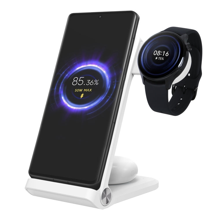 NILLKIN 3 in 1 Wireless Charger with Xiaomi S1 Pro Watch Charger, Plug Type:CN Plug(White) - Wireless Charger by NILLKIN | Online Shopping South Africa | PMC Jewellery