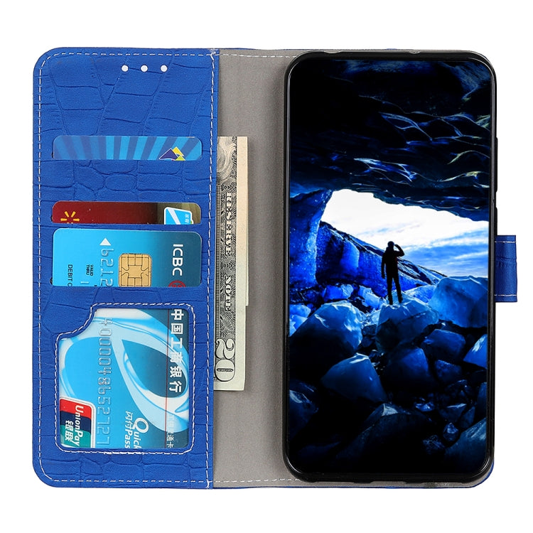 For OnePlus Nord CE 3 Lite Magnetic Crocodile Texture Leather Phone Case(Blue) - OnePlus Cases by PMC Jewellery | Online Shopping South Africa | PMC Jewellery