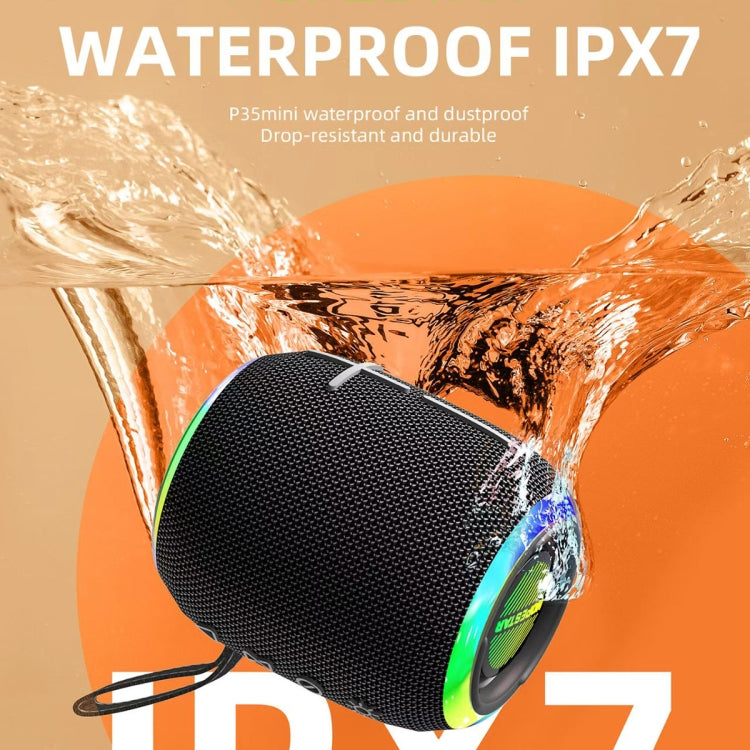 HOPESTAR P35 mini 10W Outdoor IPX7 Waterproof TWS Bluetooth Speaker(Grey) - Waterproof Speaker by HOPESTAR | Online Shopping South Africa | PMC Jewellery | Buy Now Pay Later Mobicred