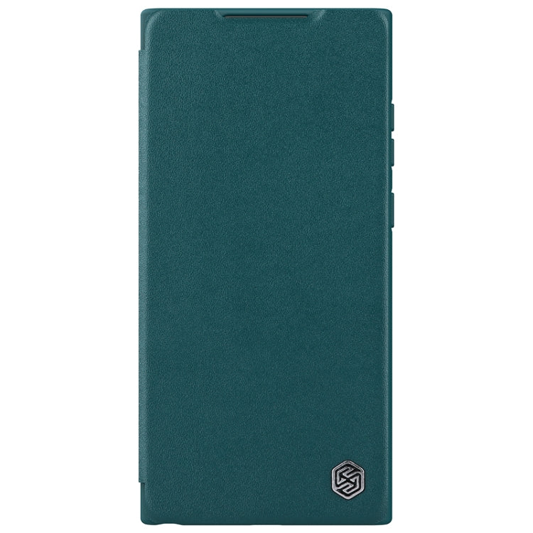 For Samsung Galaxy S23 Ultra 5G NILLKIN QIN Series Pro Sliding Camera Cover Design Leather Phone Case(Green) - Galaxy S23 Ultra 5G Cases by NILLKIN | Online Shopping South Africa | PMC Jewellery