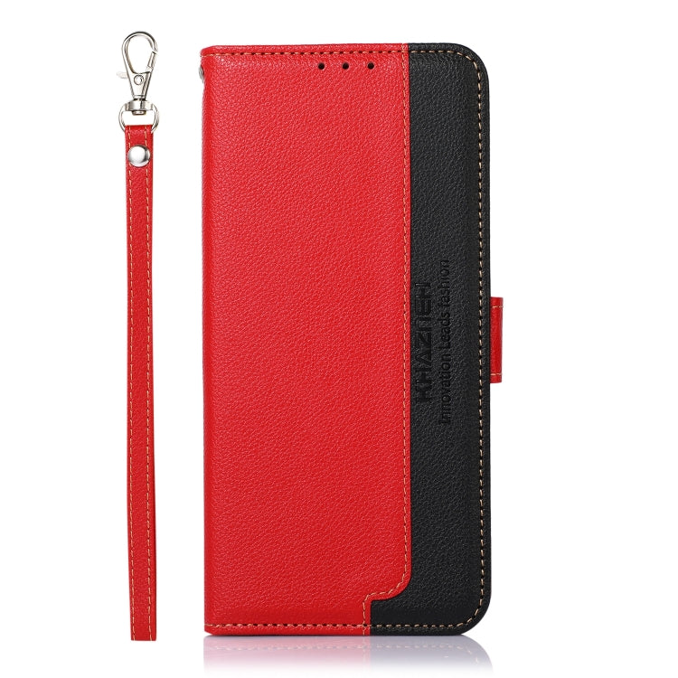 For OnePlus Ace 2 5G / 11R 5G KHAZNEH Litchi Texture Leather RFID Phone Case(Red) - OnePlus Cases by PMC Jewellery | Online Shopping South Africa | PMC Jewellery