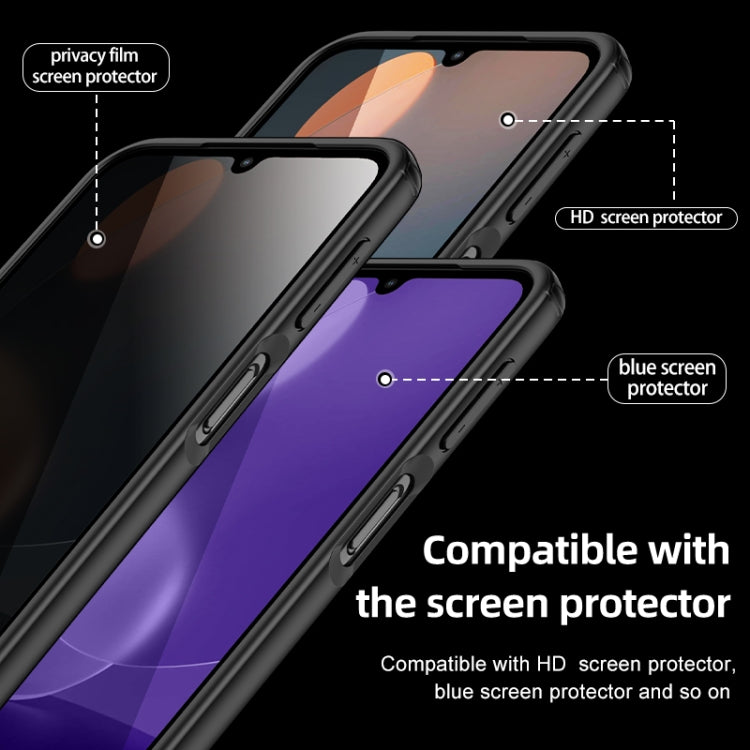 For Samsung Galaxy A24 4G Armor Clear TPU Hard PC Phone Case(Matte Black) - free shipping - PMC TechLife - Order now!
