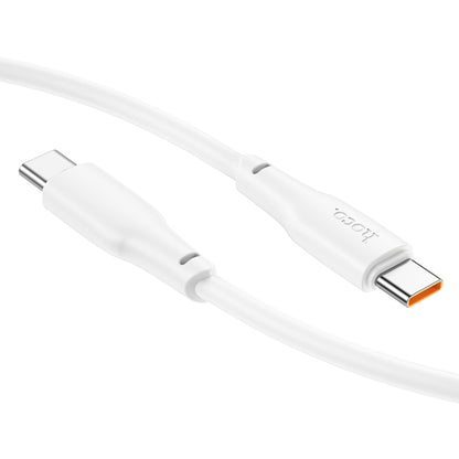 hoco X93 60W USB-C/Type-C to USB-C/Type-C Fast Charge Data Cable, Length:1m(White) - USB-C & Type-C Cable by hoco | Online Shopping South Africa | PMC Jewellery