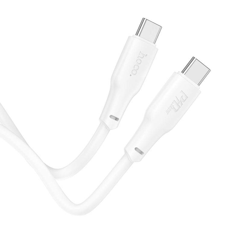 hoco X93 240W USB-C/Type-C to USB-C/Type-C Fast Charge Data Cable, Length:1m(White) - USB-C & Type-C Cable by hoco | Online Shopping South Africa | PMC Jewellery