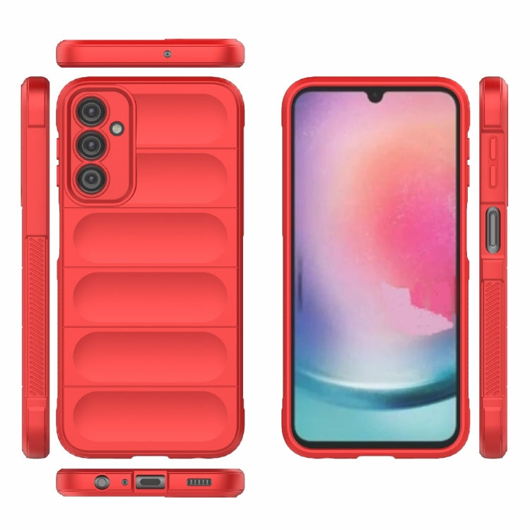 For Samsung Galaxy A24 5G / A24 4G Magic Shield TPU + Flannel Phone Case(Dark Green) - free shipping - PMC TechLife - Order now!