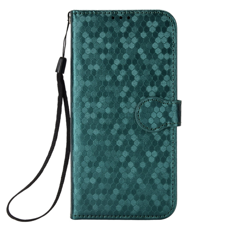 For Google Pixel 7a Honeycomb Dot Texture Leather Phone Case(Green) - Google Cases by PMC Jewellery | Online Shopping South Africa | PMC Jewellery