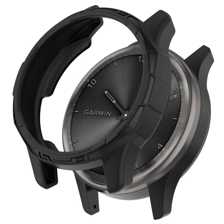 Compatible with Garmin Vivomove Trend Armor Hollow Watch Protective Case(Black) - Watch Cases by PMC TechLife | Online Shopping South Africa | PMC TechLife | Buy Now Pay Later Mobicred