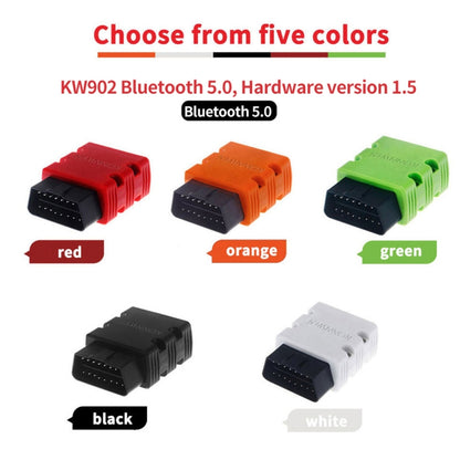 KONNWEI KW902 Bluetooth 5.0 OBD2 Car Fault Diagnostic Scan Tools Support IOS / Android(Black) - Code Readers & Scan Tools by KONNWEI | Online Shopping South Africa | PMC Jewellery