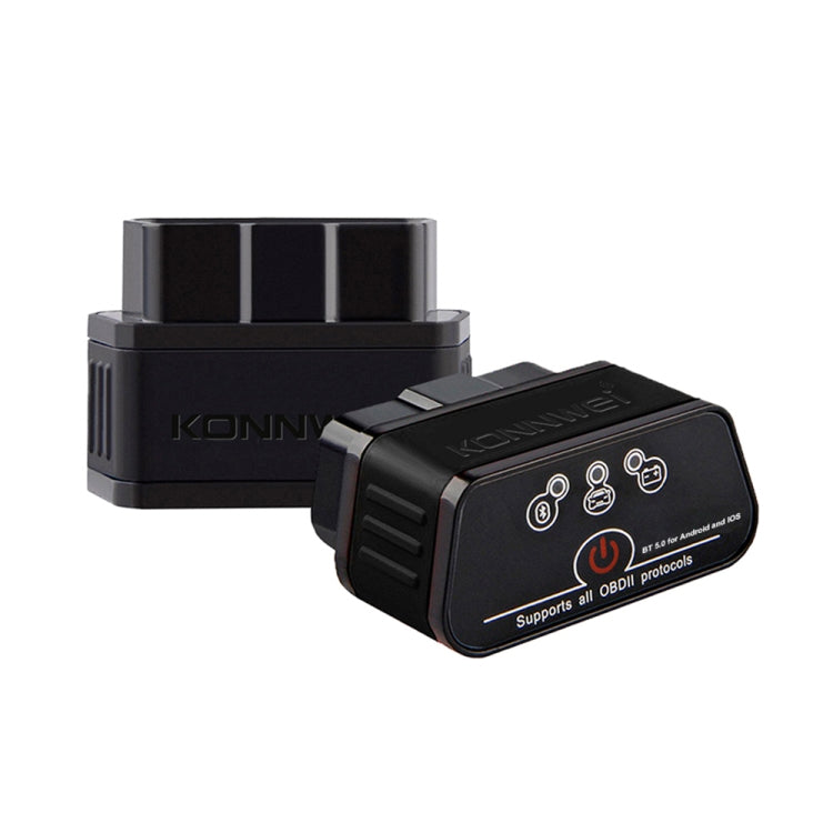 KONNWEI KW903 Bluetooth 5.0 OBD2 Car Fault Diagnostic Scan Tools Support IOS / Android(Black) - free shipping - PMC TechLife - Order now!