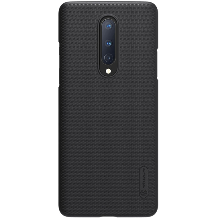 For OnePlus 8 NILLKIN Frosted Concave-convex Texture PC Protective Case(Black) - OnePlus Cases by NILLKIN | Online Shopping South Africa | PMC Jewellery
