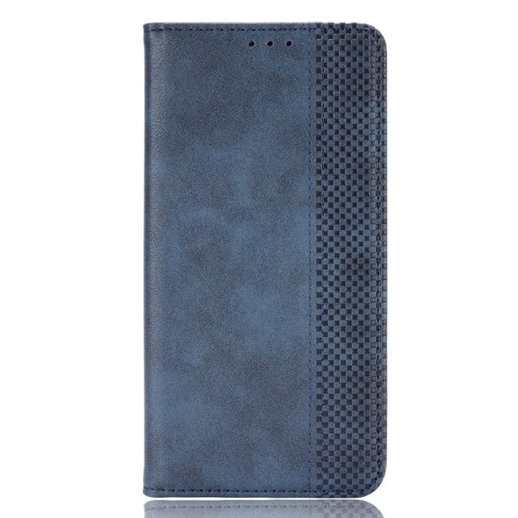 For TCL 408 Magnetic Buckle Retro Texture Leather Phone Case(Blue) - free shipping - PMC TechLife - Order now!