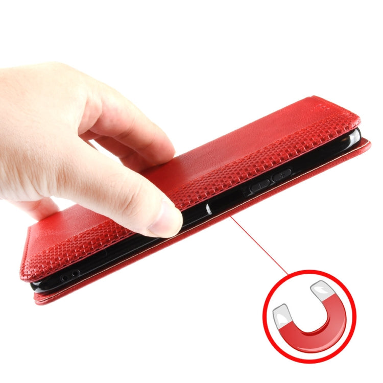 For Honor Magic5 Pro Magnetic Buckle Retro Texture Leather Phone Case(Red) - free shipping - PMC TechLife - Order now!