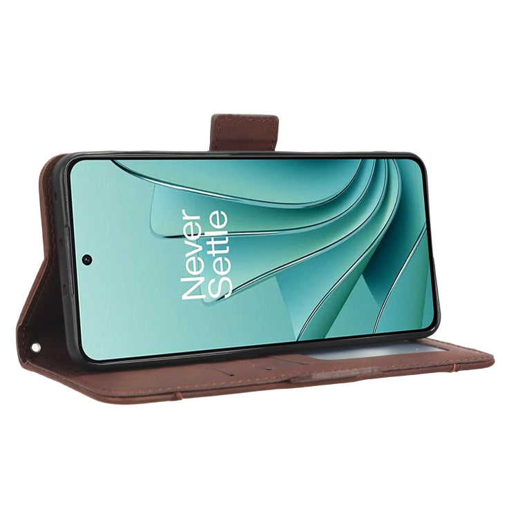 For OnePlus Ace 2V Skin Feel Calf Texture Card Slots Leather Phone Case(Brown) - OnePlus Cases by PMC Jewellery | Online Shopping South Africa | PMC Jewellery