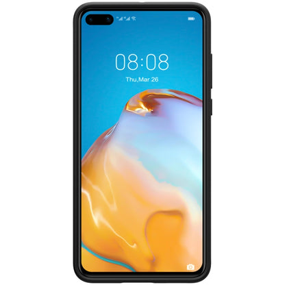 For Huawei P40 NILLKIN Feeling Series Shockproof Liquid Silicone Protective Case(Black) - Huawei Cases by NILLKIN | Online Shopping South Africa | PMC Jewellery