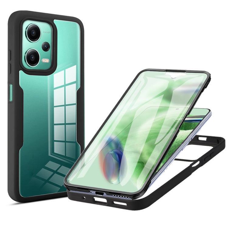 For Xiaomi Redmi Note 12 5G / Poco X5 Acrylic + TPU 360 Degrees Full Coverage Phone Case(Black) - free shipping - PMC TechLife - Order now!
