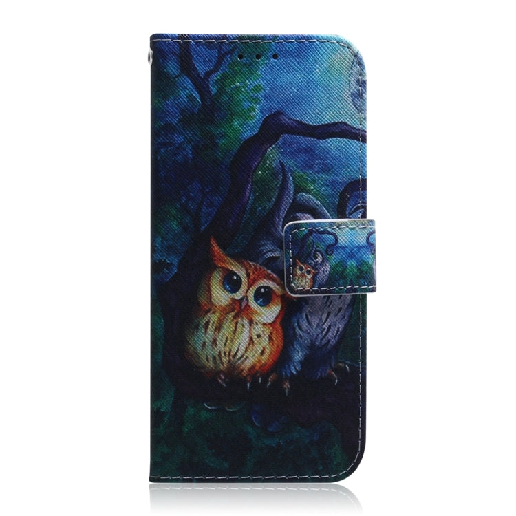 For Xiaomi Redmi 12C / 11A Coloured Drawing Flip Leather Phone Case(Oil Painting Owl) - Xiaomi Cases by PMC Jewellery | Online Shopping South Africa | PMC Jewellery