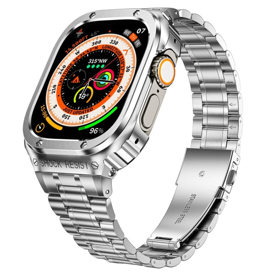 Metal Integrated Watch Protective Case For Apple Watch Series SE 2&6&SE&5&4 44mm(Silver) - Watch Cases by PMC Jewellery | Online Shopping South Africa | PMC Jewellery