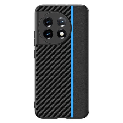 For OnePlus 11 Ultra-thin Carbon Fiber Texture Printing Phone Case(Black Blue) - OnePlus Cases by PMC Jewellery | Online Shopping South Africa | PMC Jewellery