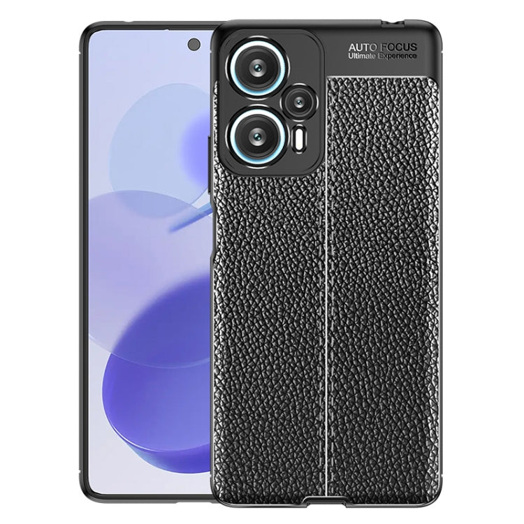 For Xiaomi Redmi Note 12 Turbo Litchi Texture Shockproof TPU Phone Case(Black) - free shipping - PMC TechLife - Order now!