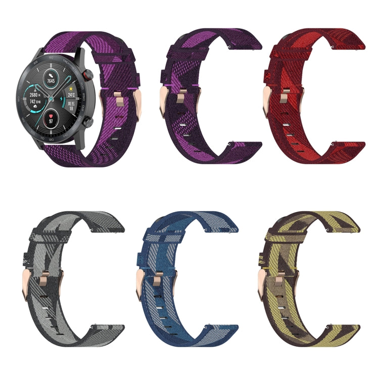 For Honor Watch GS 3i 22mm Nylon Woven Watch Band(Grey) -  by PMC TechLife | Online Shopping South Africa | PMC TechLife