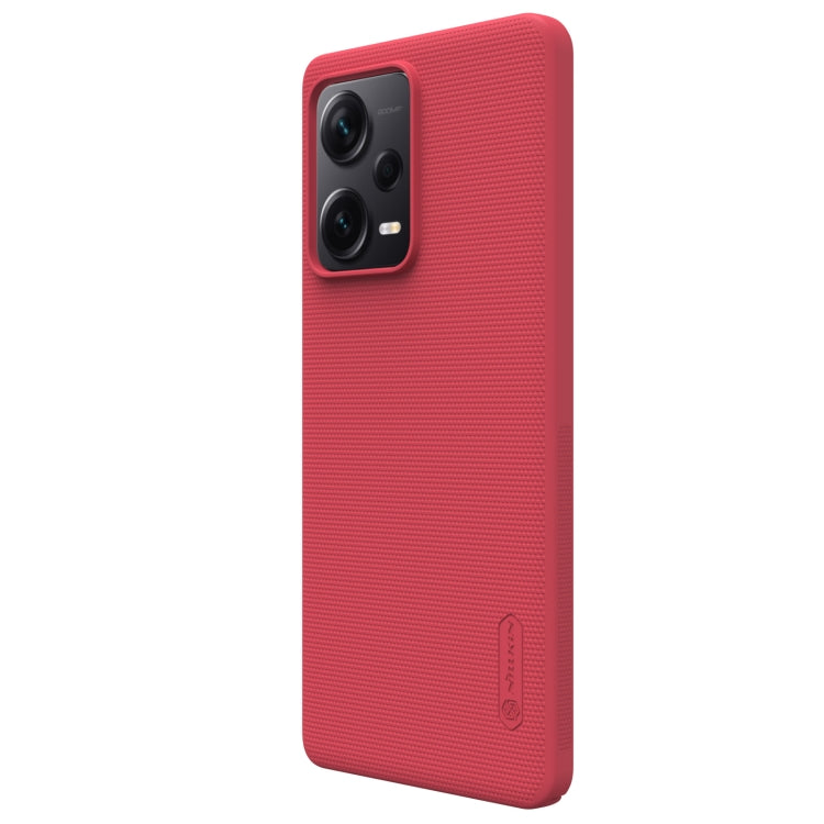 For Xiaomi Redmi Note 12 Pro+ 5G Global NILLKIN Frosted PC Phone Case(Red) - Note 12 Pro+ Cases by NILLKIN | Online Shopping South Africa | PMC Jewellery