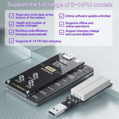 i2C KC01 Multi-function Comprehensive Battery Repair Instrument for iPhone 6-14 Pro Max, Version:High Configuration Version - Test Tools by PMC Jewellery | Online Shopping South Africa | PMC Jewellery