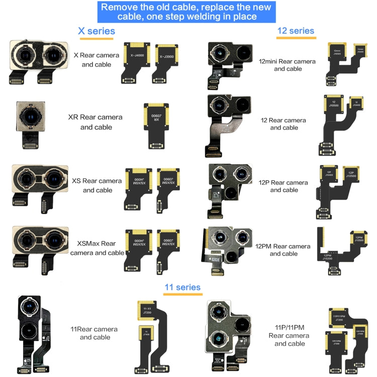 For iPhone XS / XS Max J3900 i2C Back Facing Wide Camera Cable - Flex Cable by PMC TechLife | Online Shopping South Africa | PMC TechLife