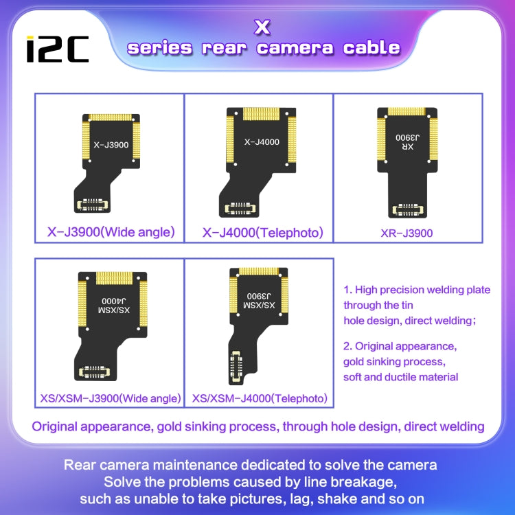 For iPhone 12 J10500 i2C Back Facing Wide Camera Cable - Flex Cable by PMC TechLife | Online Shopping South Africa | PMC TechLife