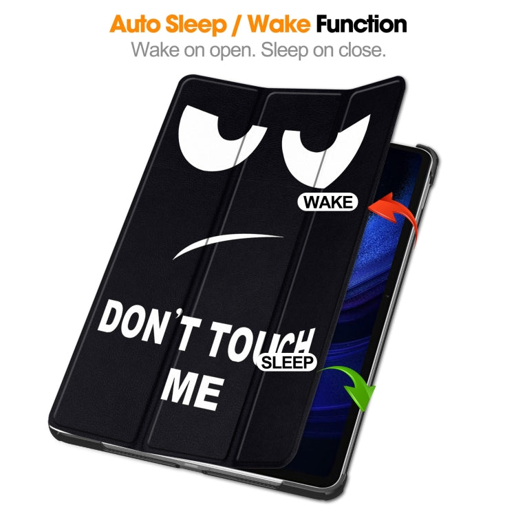 For Xiaomi Pad 6 / 6 Pro Custer Painted 3-Fold Stand Leather Smart Tablet Case(Big Eye ME) - free shipping - PMC TechLife - Order now!