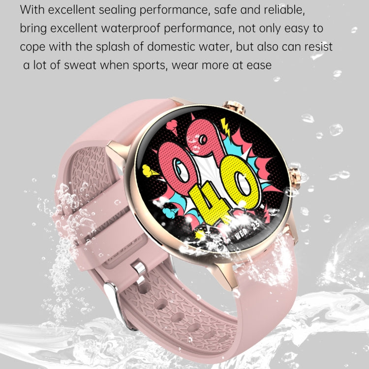 HK39 1.1 inch Smart Silicone Strap Watch Supports Bluetooth Call/Blood Oxygen Monitoring(Pink) - Smart Wear by PMC Jewellery | Online Shopping South Africa | PMC Jewellery