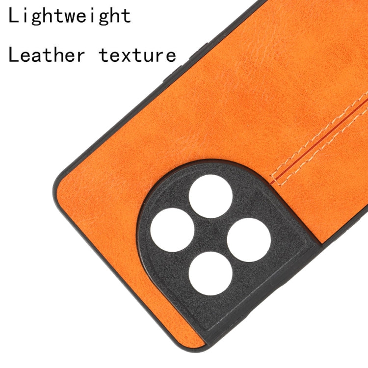 For OnePlus 11 5G Sewing Cow Pattern Skin PC + PU + TPU Phone Case(Orange) - free shipping - PMC TechLife - Order now!