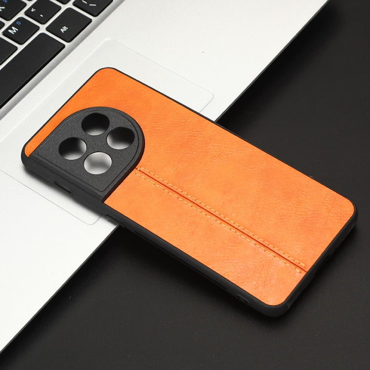 For OnePlus 11 5G Sewing Cow Pattern Skin PC + PU + TPU Phone Case(Orange) - free shipping - PMC TechLife - Order now!