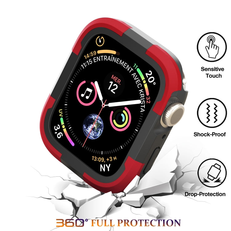 For Apple Watch Series SE 2&6&SE&5&4 40mm Armor Frame Watch Case(Red) - Smart Wear by PMC Jewellery | Online Shopping South Africa | PMC Jewellery