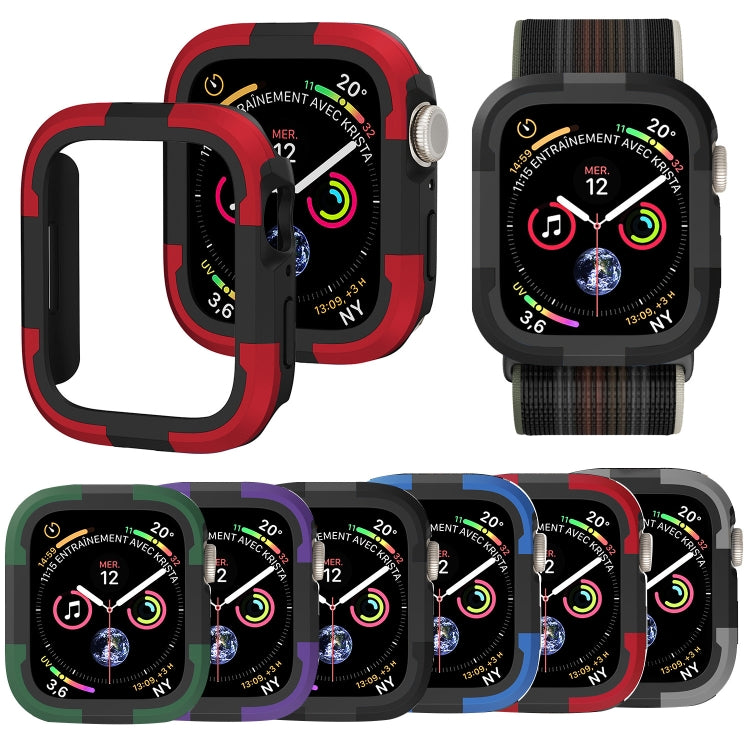For Apple Watch Series 8 & 7 41mm Armor Frame Watch Case(Grey) - Smart Wear by PMC TechLife | Online Shopping South Africa | PMC TechLife