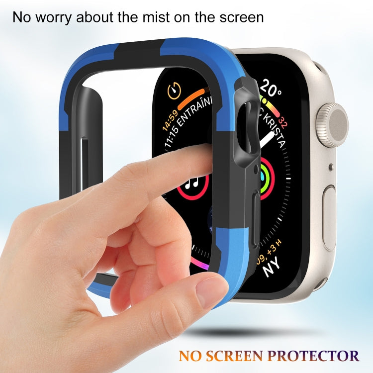 For Apple Watch Ultra 49mm Armor Frame Watch Case(Blue) - Smart Wear by PMC TechLife | Online Shopping South Africa | PMC TechLife