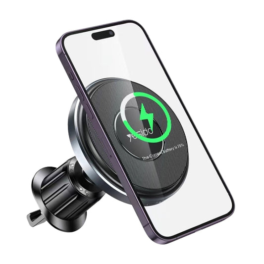 Yesido C190 15W Magsafe Magnetic Car Air Vent Wireless Charger(Black) - Wireless Charger Holders by Yesido | Online Shopping South Africa | PMC Jewellery | Buy Now Pay Later Mobicred