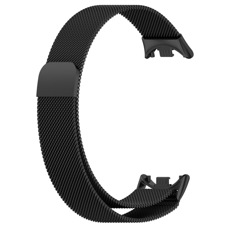 For Xiaomi Mi Band 8 Milanese Metal Watch Band(Black) - Smart Wear by PMC Jewellery | Online Shopping South Africa | PMC Jewellery