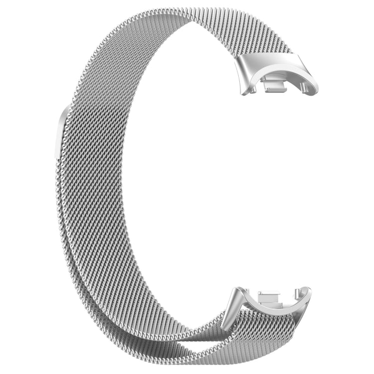 For Xiaomi Mi Band 8 Milanese Metal Watch Band(Silver) - Smart Wear by PMC TechLife | Online Shopping South Africa | PMC TechLife