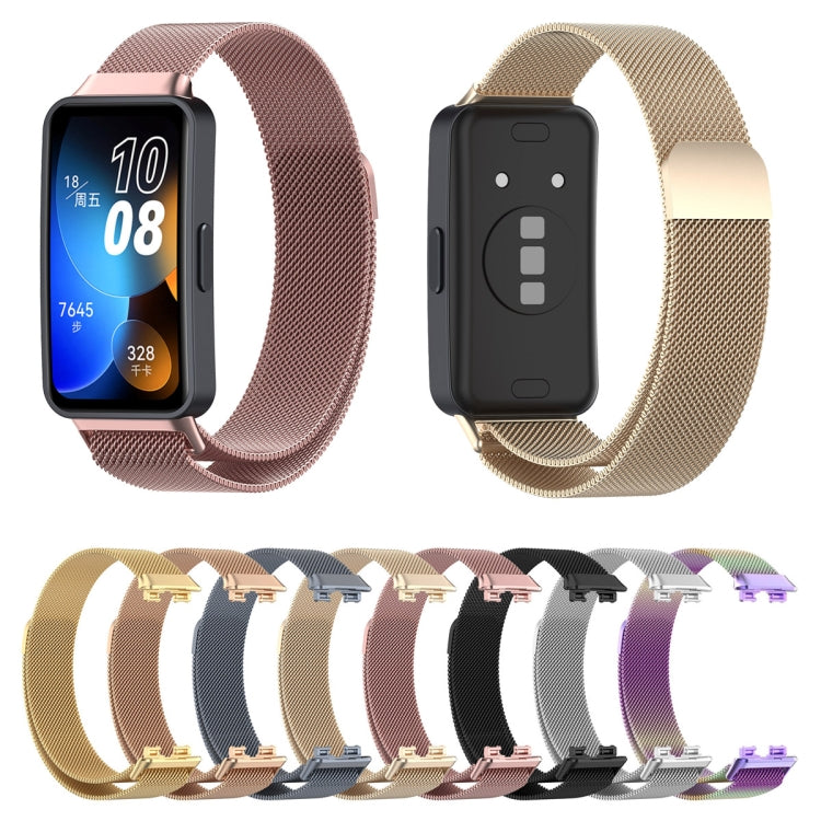 For Huawei Band 10 / 9 / 8 Milanese Metal Watch Band(Space Grey) - Watch Bands by PMC TechLife | Online Shopping South Africa | PMC TechLife | Buy Now Pay Later Mobicred