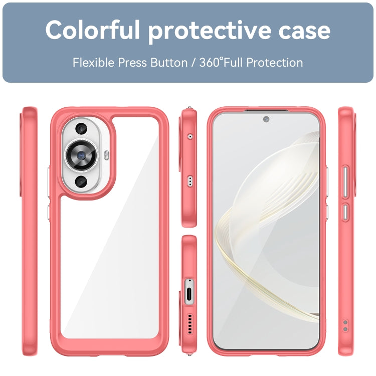 For Huawei Nova 11 Colorful Series Acrylic + TPU Phone Case(Red) - Huawei Cases by PMC Jewellery | Online Shopping South Africa | PMC Jewellery