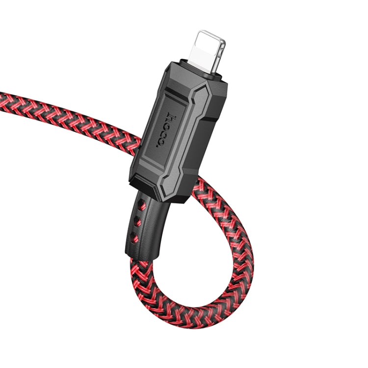 hoco X94 Leader 2.4A USB to 8 Pin Charging Data Dable, Length:1m(Red) - Normal Style Cable by hoco | Online Shopping South Africa | PMC Jewellery