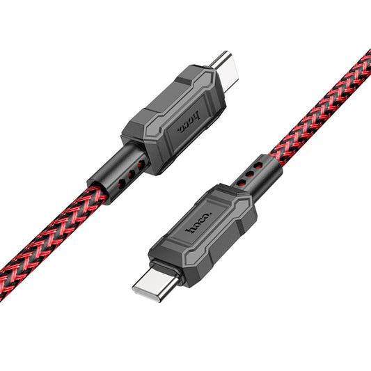 hoco X94 Leader 60W USB-C / Type-C to USB-C / Type-C Charging Data Dable, Length:1m(Red) - USB-C & Type-C Cable by hoco | Online Shopping South Africa | PMC Jewellery