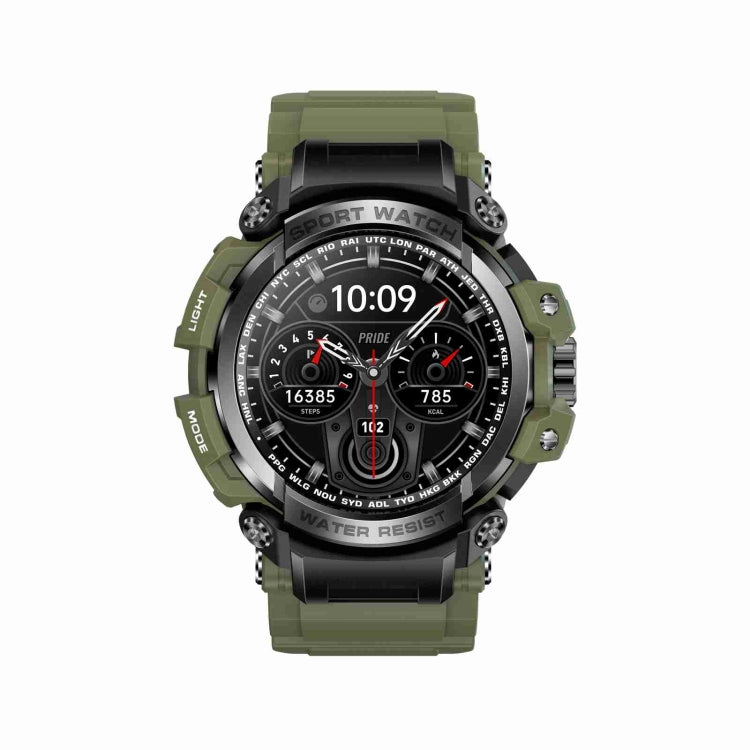 LC16 1.32 inch IP68 Waterproof Sports Outdoor Sport Smart Watch, Support Bluetooth Calling / Heart Rate Monitoring(Green) - Smart Wear by PMC Jewellery | Online Shopping South Africa | PMC Jewellery