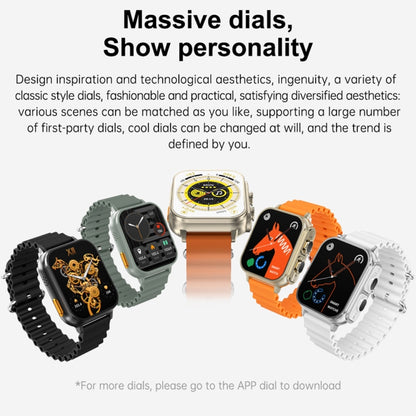 N22 2 in 1 1.96 inch HD Display Sport Bluetooth Call Earphone Smart Watch(Orange) - Smart Wear by PMC Jewellery | Online Shopping South Africa | PMC Jewellery